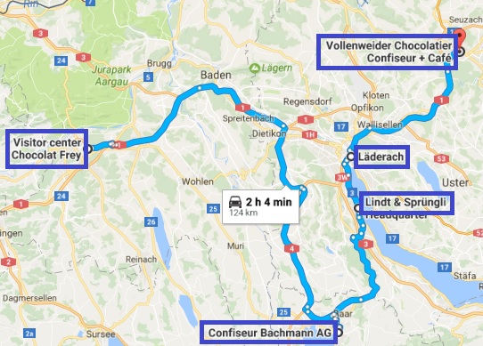 itinerario 1 suiza choco